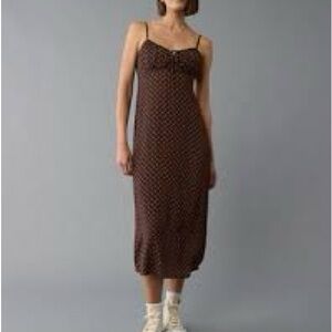 AE MIDI Polka Dot Slip Dress - Women's